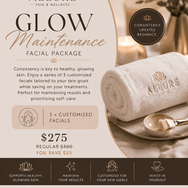 Glow Maintenance Facial at Allure Skin & Wellness LLC in Valparaiso, IN