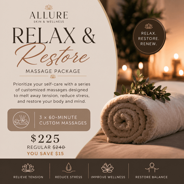 Relax and Restore Package at Allure Skin & Wellness LLC in Valparaiso, IN